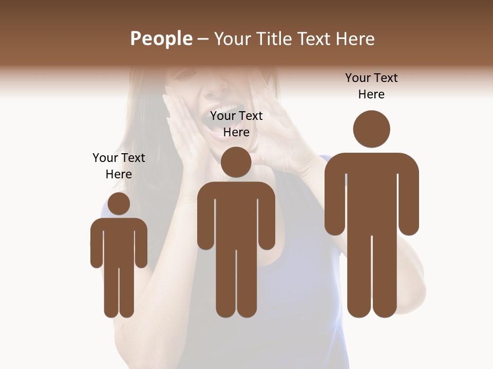 Ask Gesturing Expression PowerPoint Template