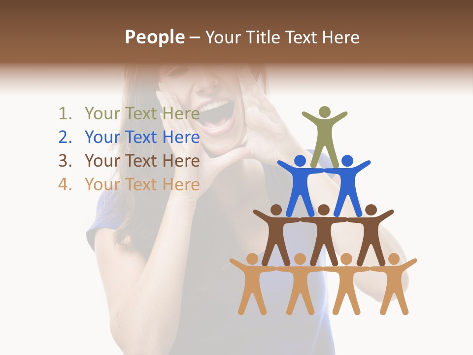 Ask Gesturing Expression PowerPoint Template