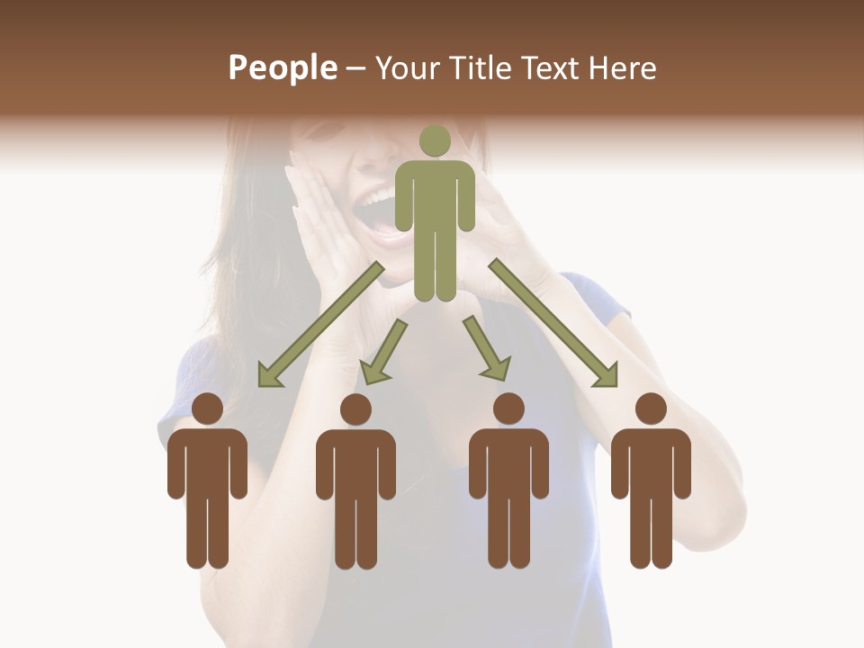 Ask Gesturing Expression PowerPoint Template