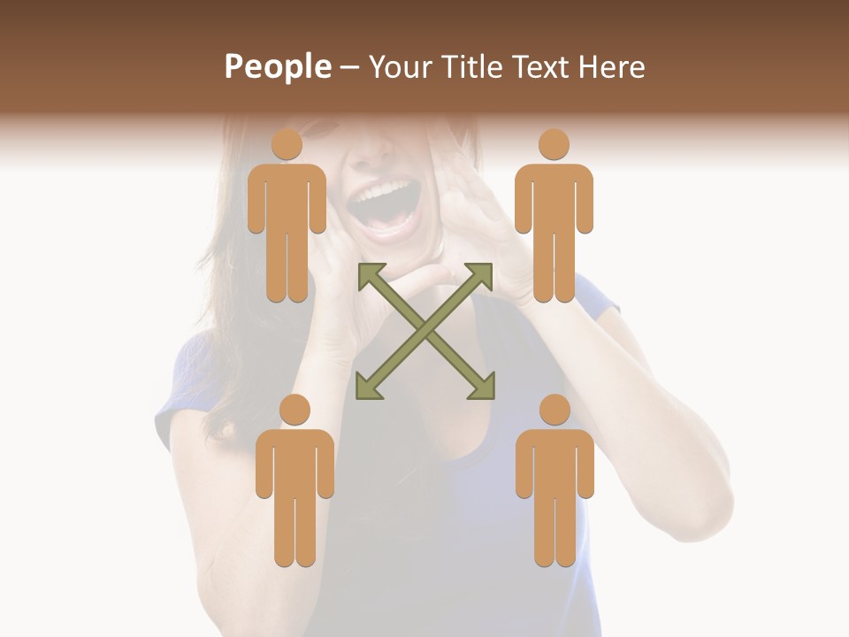 Ask Gesturing Expression PowerPoint Template