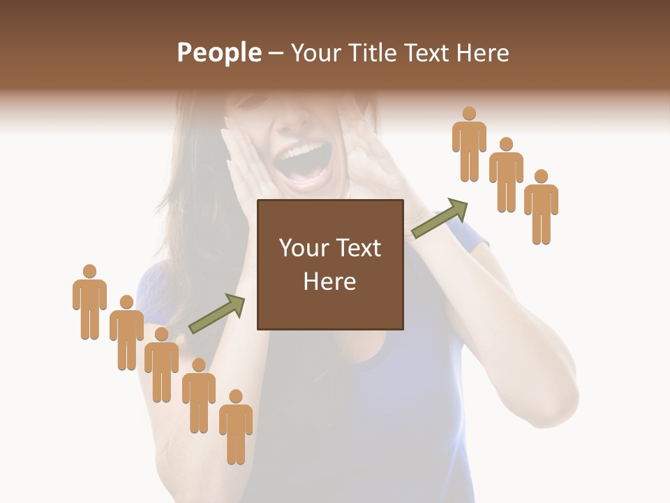 Ask Gesturing Expression PowerPoint Template