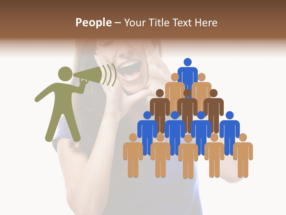 Ask Gesturing Expression PowerPoint Template