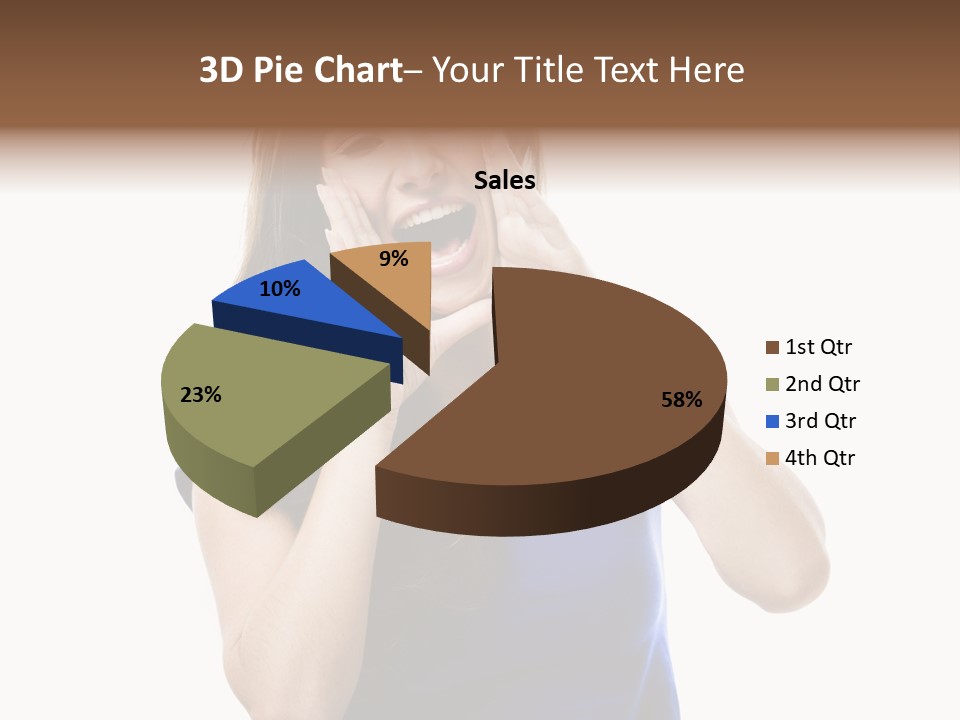 Ask Gesturing Expression PowerPoint Template