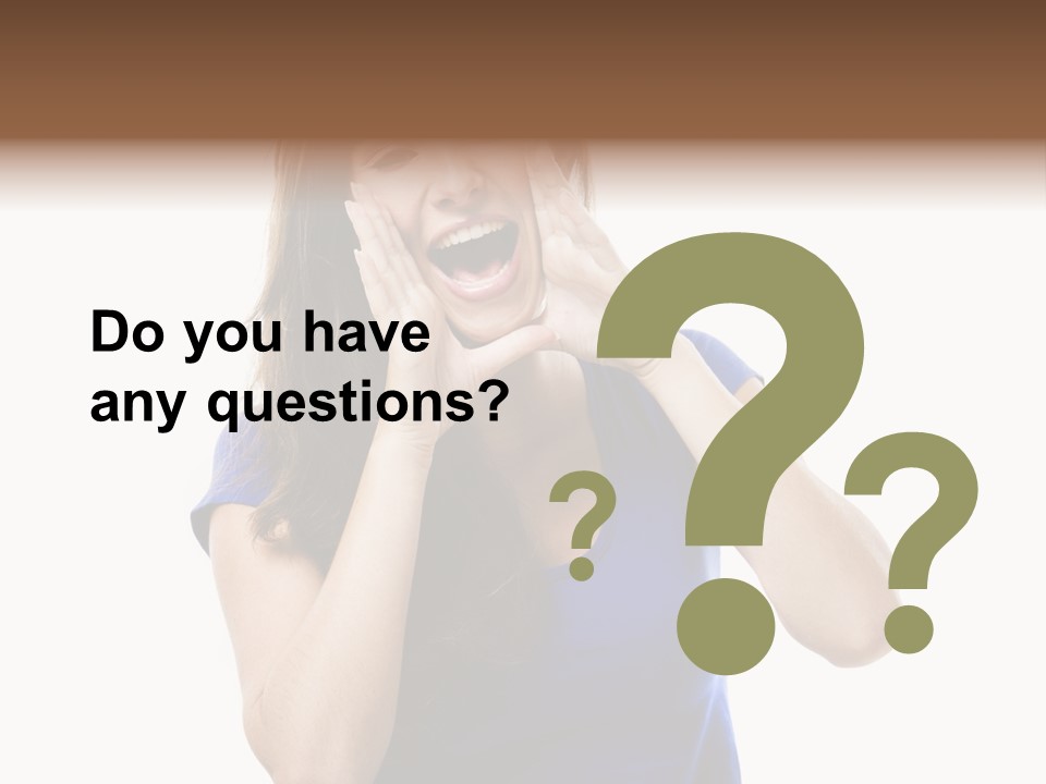 Ask Gesturing Expression PowerPoint Template