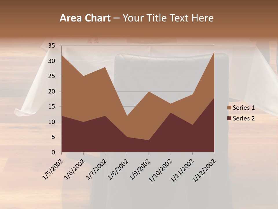 A Table With A White Table Cloth And Black Chairs PowerPoint Template