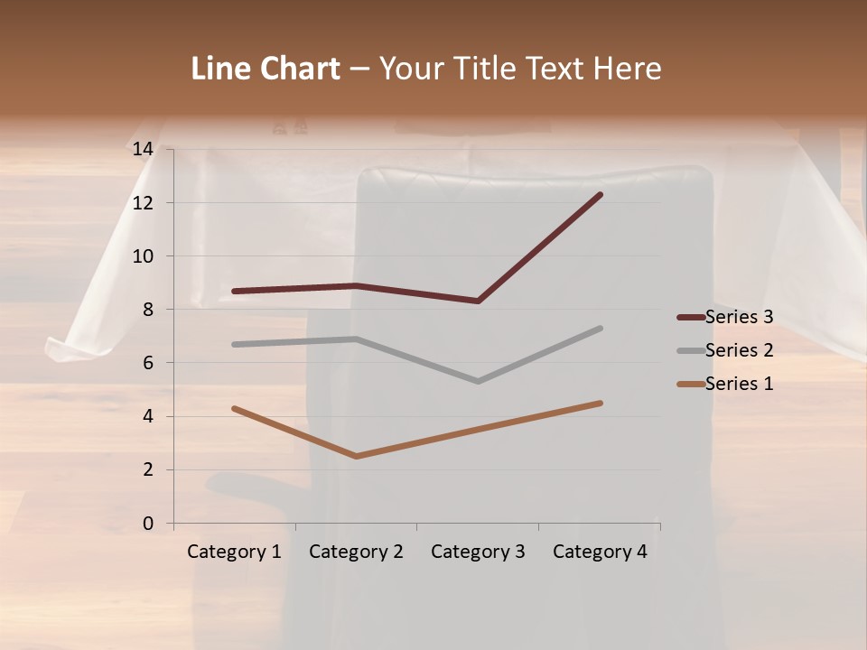 A Table With A White Table Cloth And Black Chairs PowerPoint Template