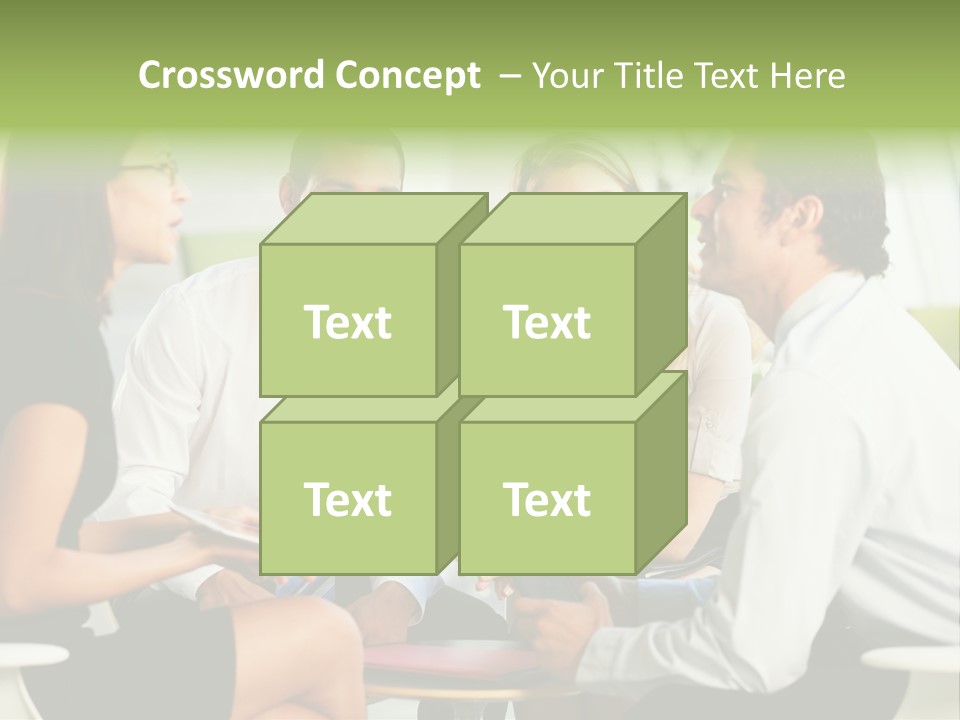 Horizontal Discussion Women PowerPoint Template