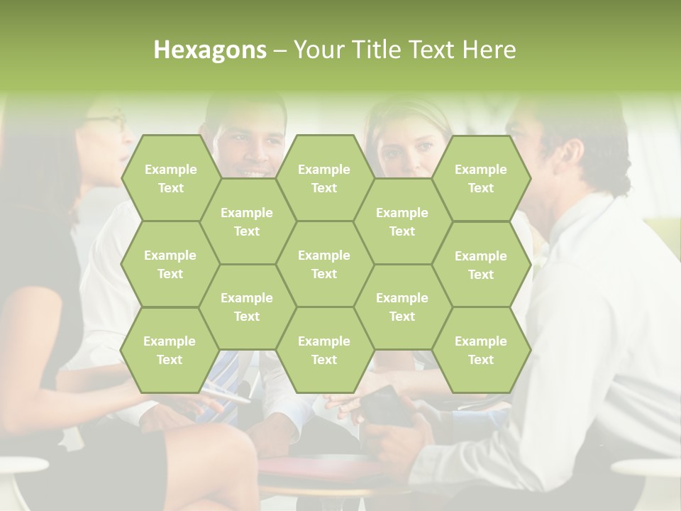 Horizontal Discussion Women PowerPoint Template