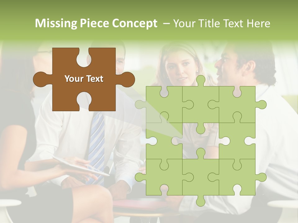 Horizontal Discussion Women PowerPoint Template