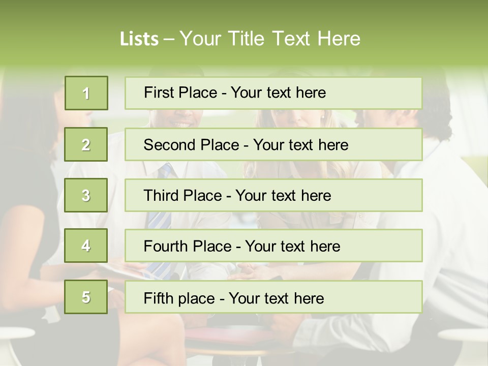 Horizontal Discussion Women PowerPoint Template