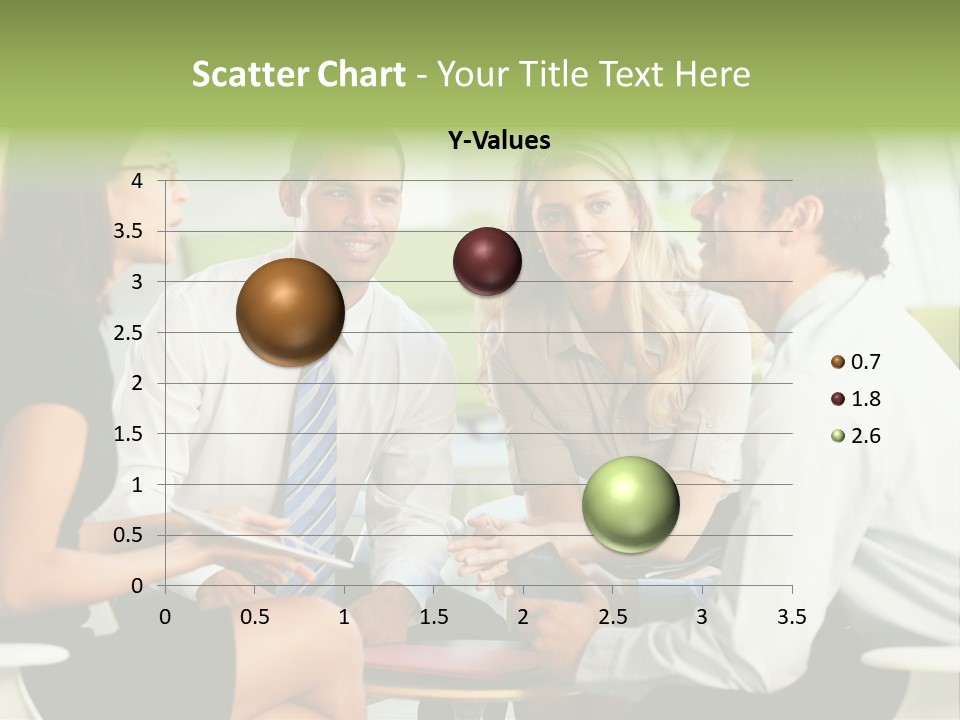 Horizontal Discussion Women PowerPoint Template