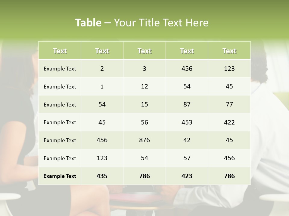 Horizontal Discussion Women PowerPoint Template