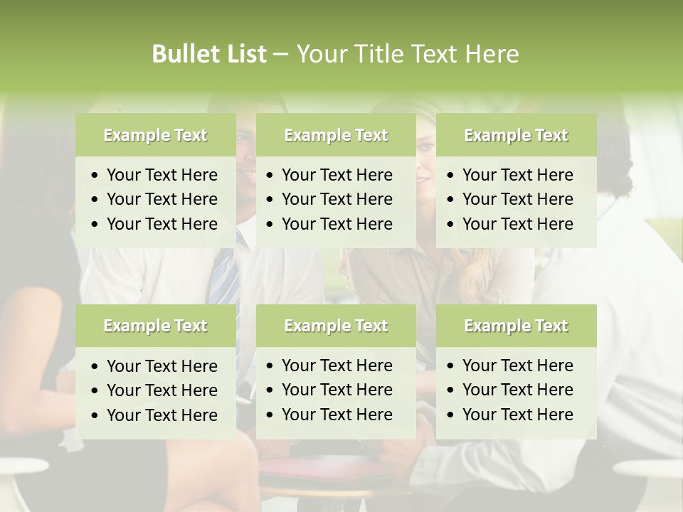 Horizontal Discussion Women PowerPoint Template