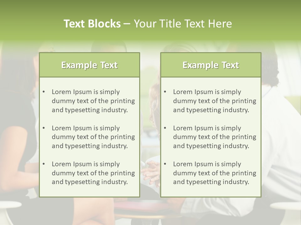 Horizontal Discussion Women PowerPoint Template