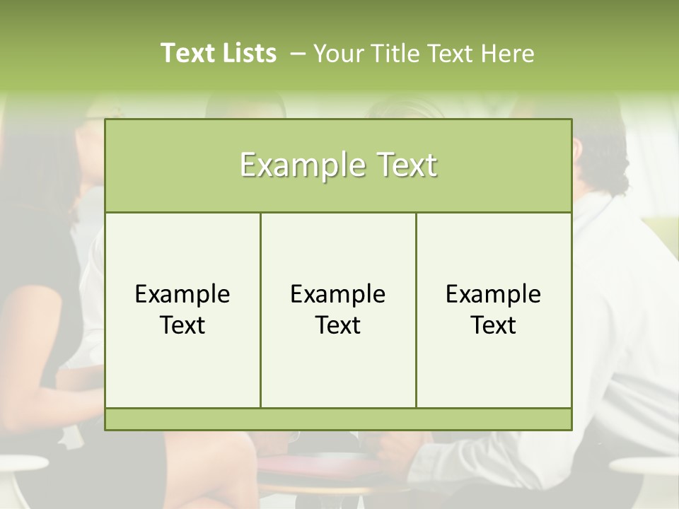 Horizontal Discussion Women PowerPoint Template