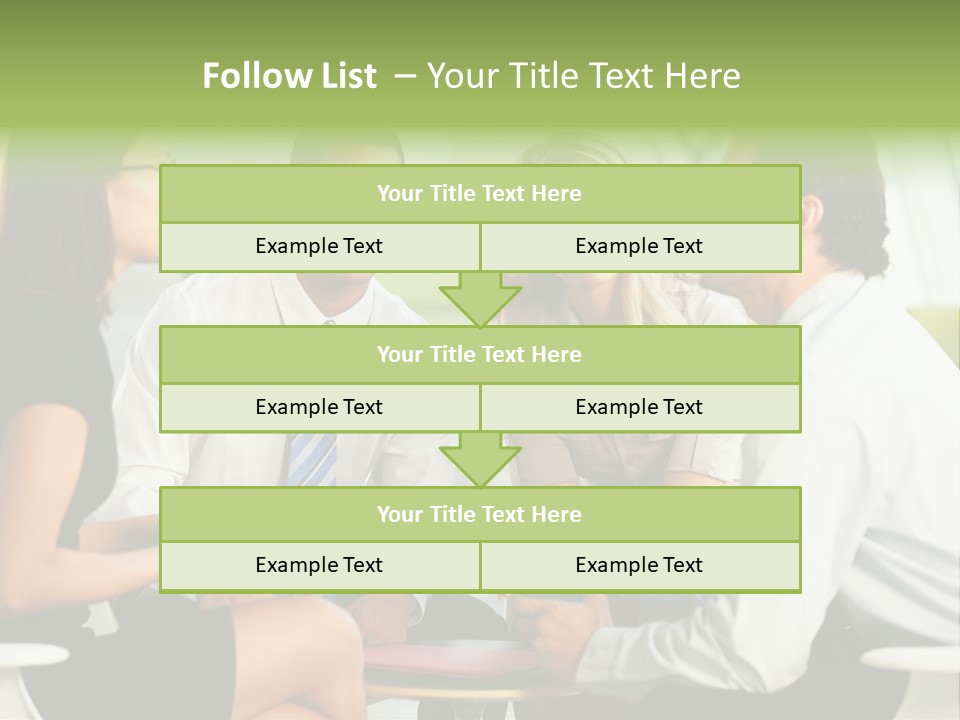 Horizontal Discussion Women PowerPoint Template