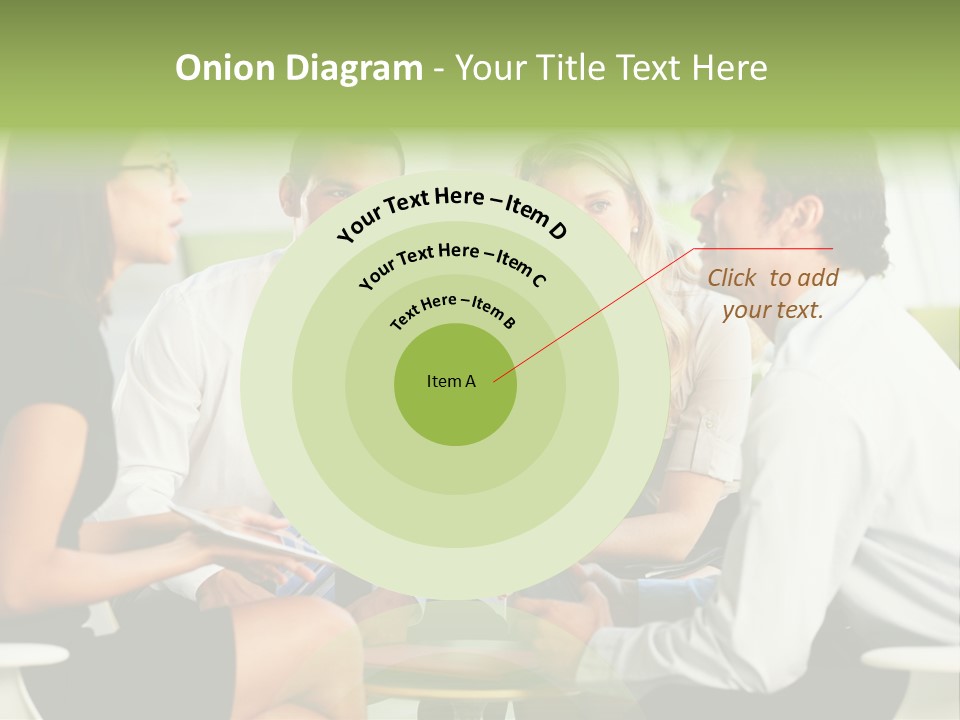 Horizontal Discussion Women PowerPoint Template