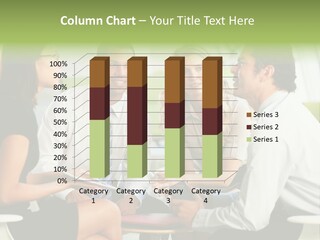 Horizontal Discussion Women PowerPoint Template