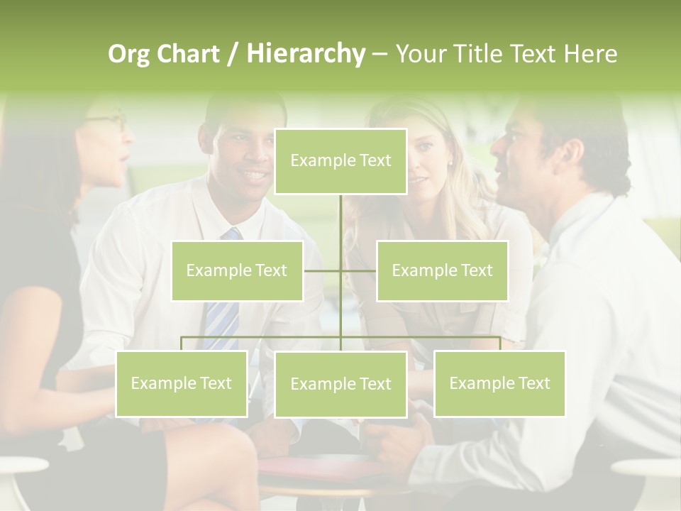 Horizontal Discussion Women PowerPoint Template