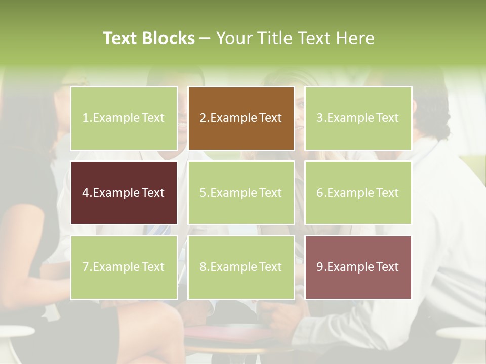 Horizontal Discussion Women PowerPoint Template