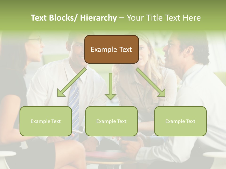 Horizontal Discussion Women PowerPoint Template