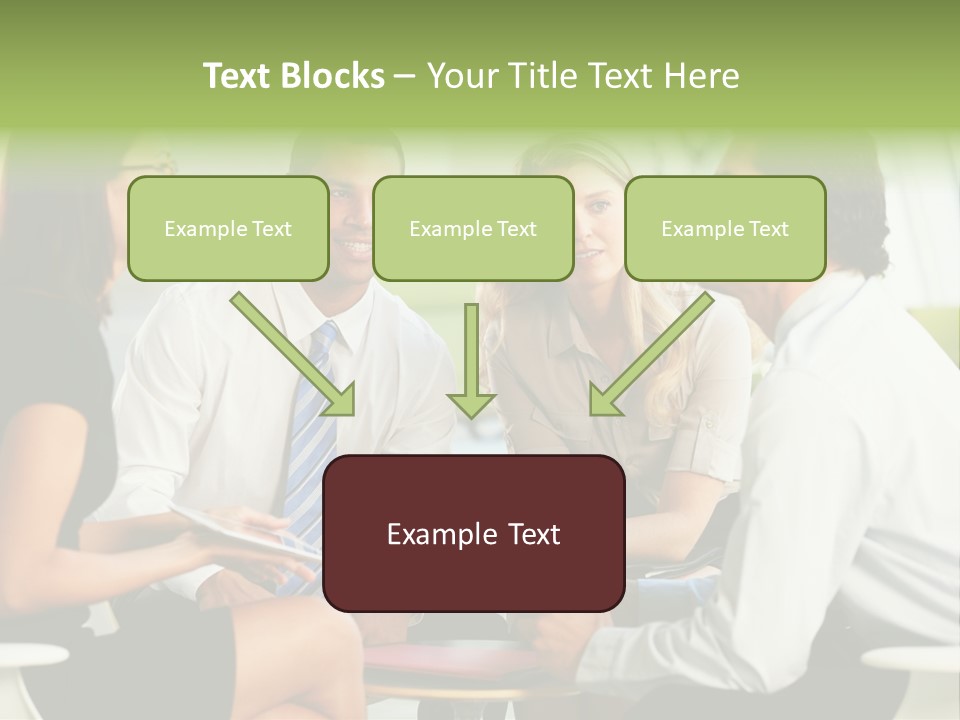 Horizontal Discussion Women PowerPoint Template