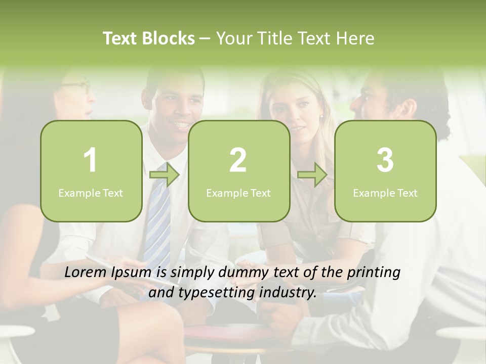 Horizontal Discussion Women PowerPoint Template