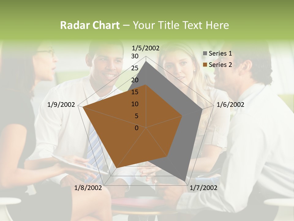 Horizontal Discussion Women PowerPoint Template