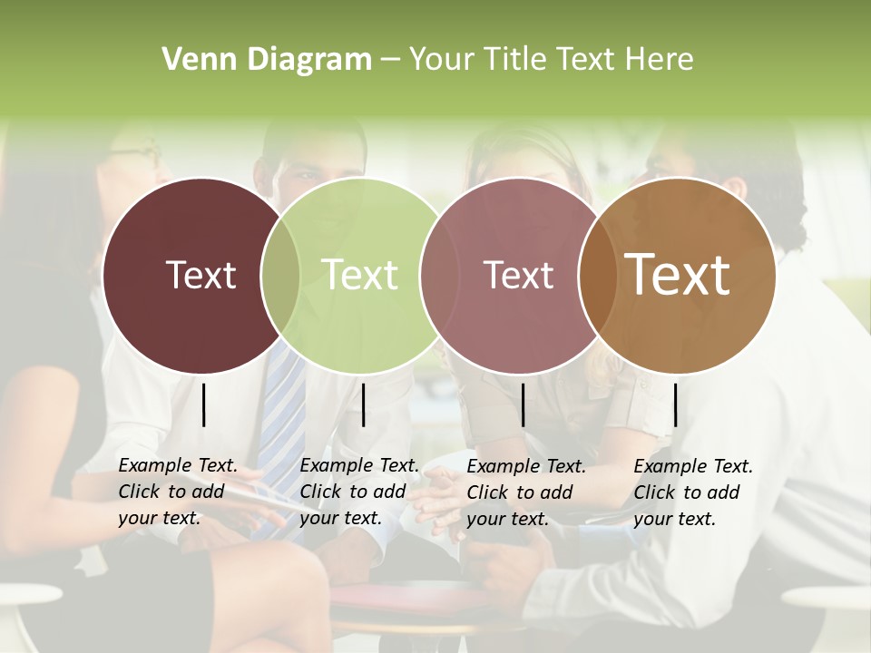 Horizontal Discussion Women PowerPoint Template