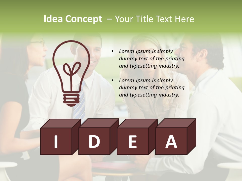 Horizontal Discussion Women PowerPoint Template