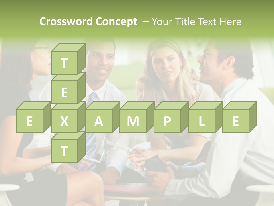 Horizontal Discussion Women PowerPoint Template