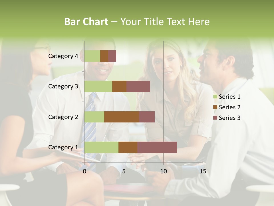 Horizontal Discussion Women PowerPoint Template