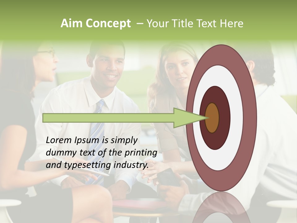 Horizontal Discussion Women PowerPoint Template