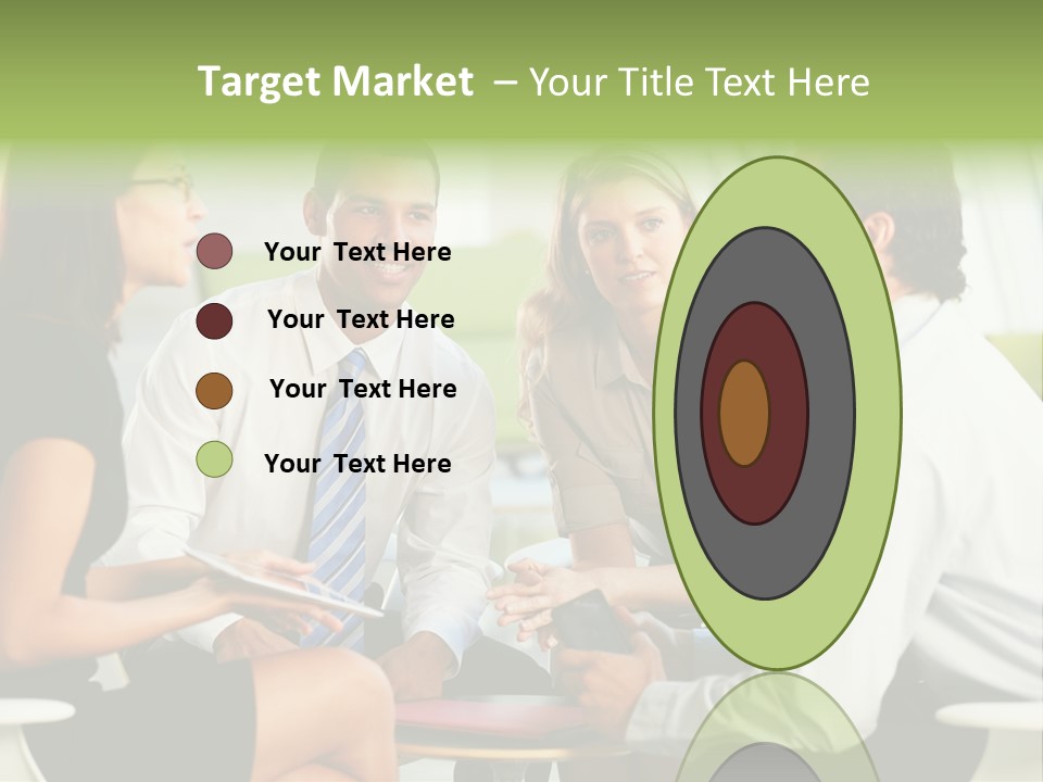 Horizontal Discussion Women PowerPoint Template