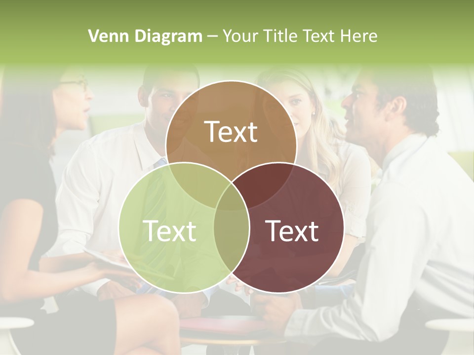 Horizontal Discussion Women PowerPoint Template