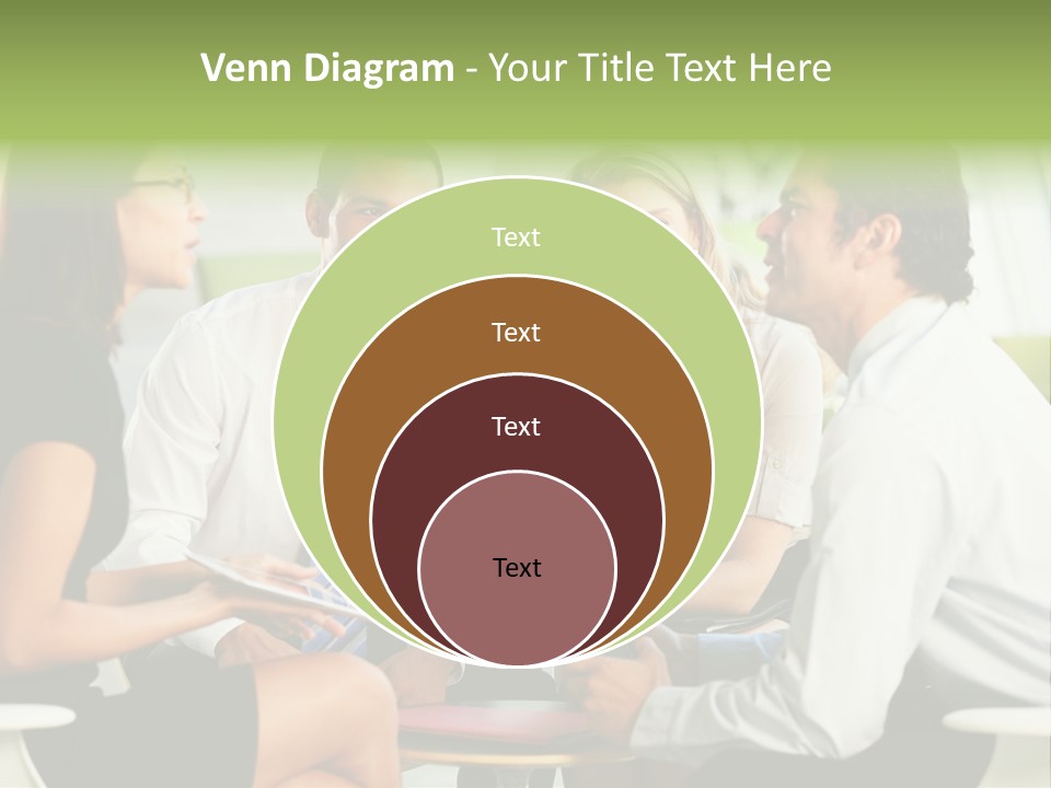 Horizontal Discussion Women PowerPoint Template