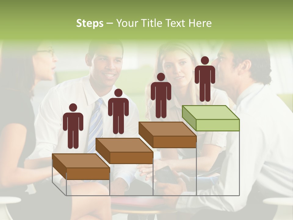 Horizontal Discussion Women PowerPoint Template