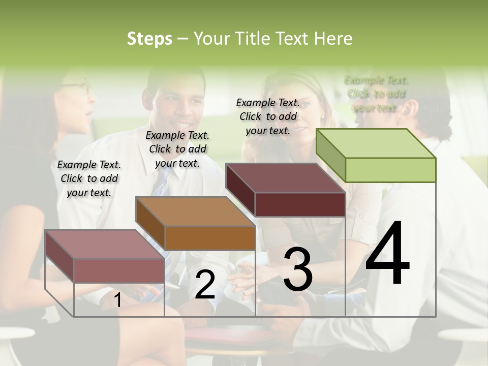 Horizontal Discussion Women PowerPoint Template