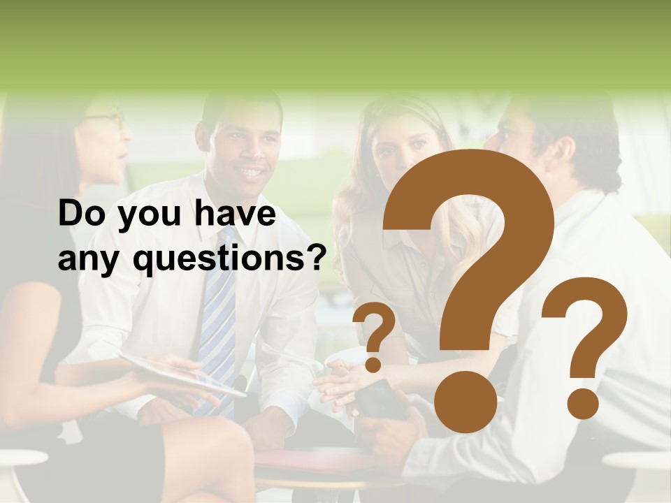 Horizontal Discussion Women PowerPoint Template