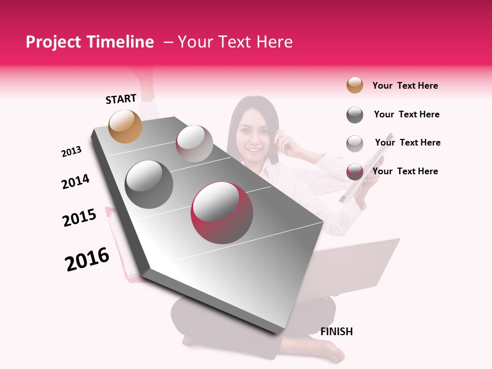 Folder Years Success PowerPoint Template