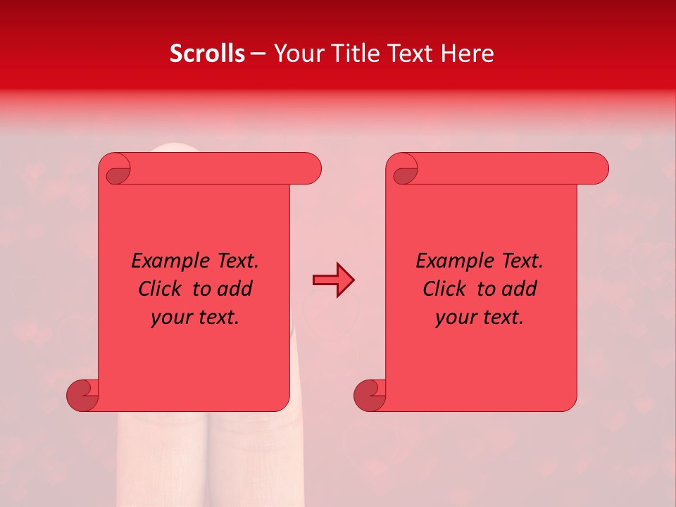 Girl Hand Concept PowerPoint Template