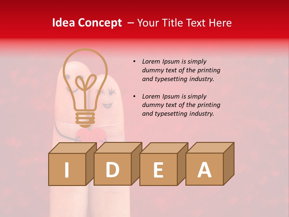 Girl Hand Concept PowerPoint Template