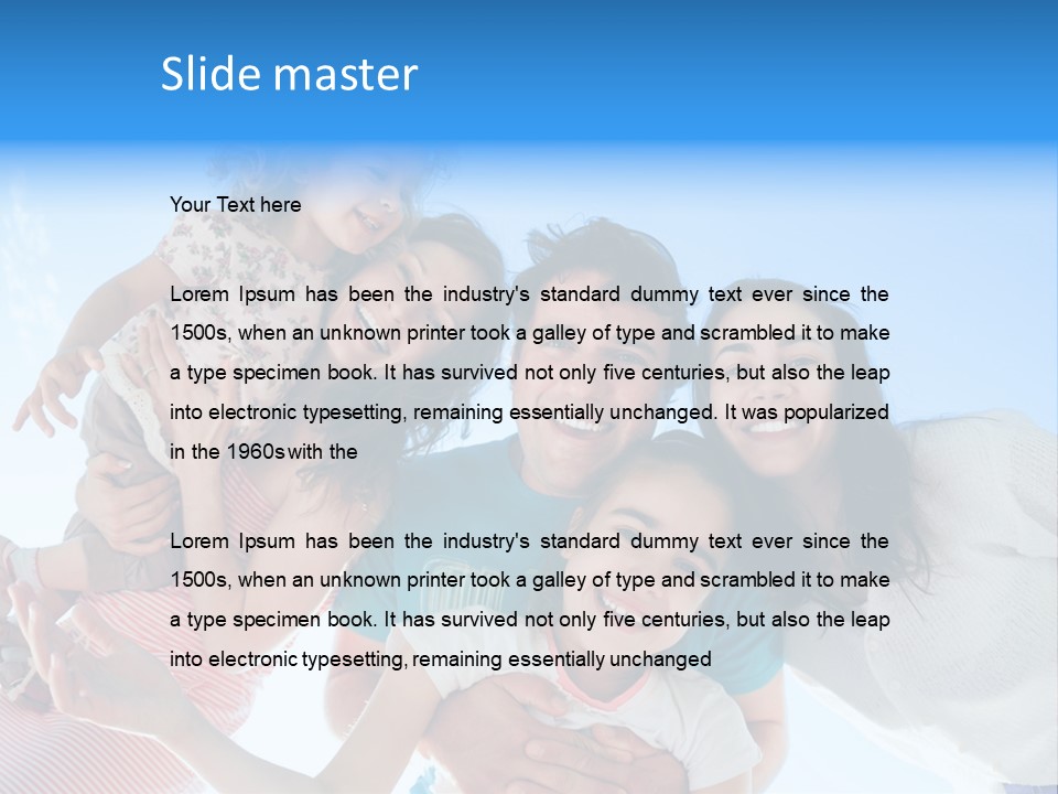 Casual Friends Girl PowerPoint Template