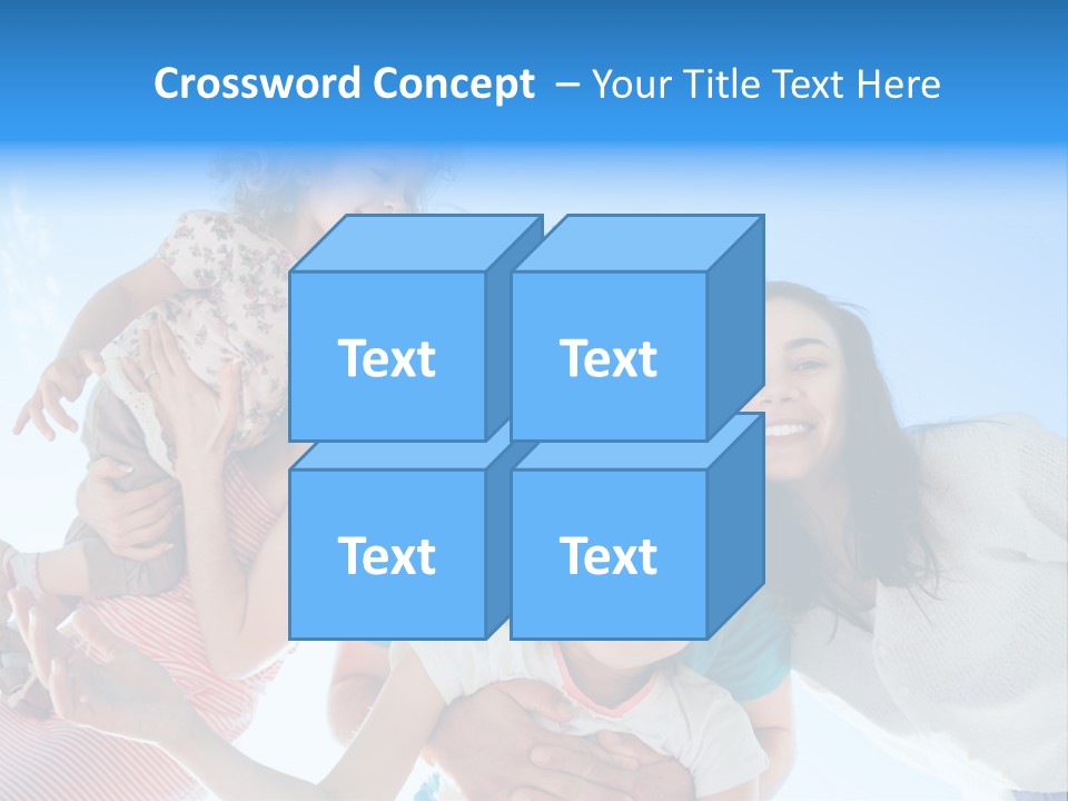 Casual Friends Girl PowerPoint Template