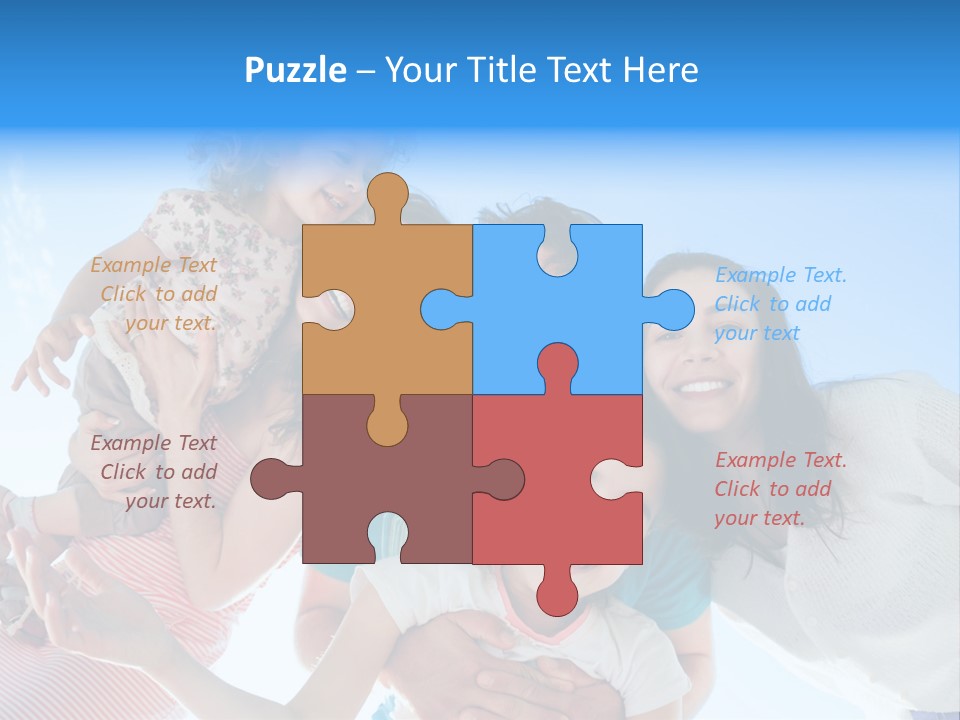 Casual Friends Girl PowerPoint Template