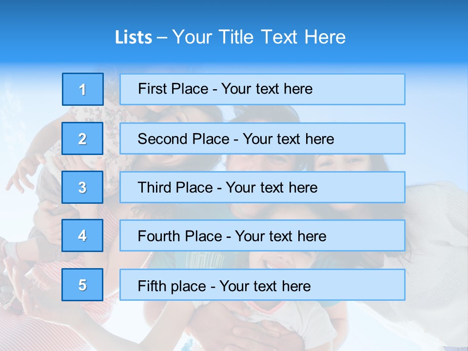 Casual Friends Girl PowerPoint Template