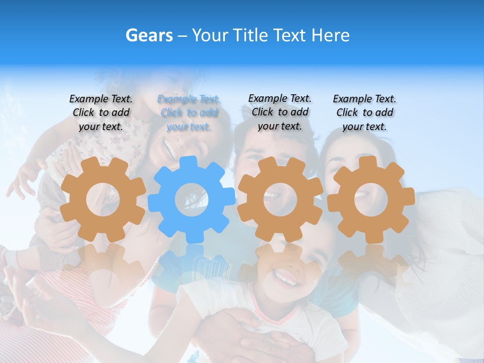 Casual Friends Girl PowerPoint Template