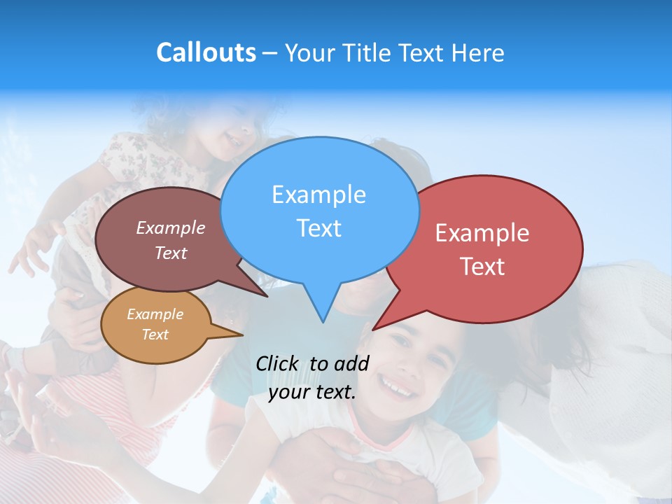 Casual Friends Girl PowerPoint Template