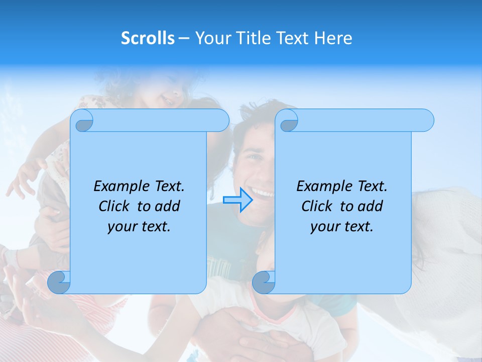 Casual Friends Girl PowerPoint Template