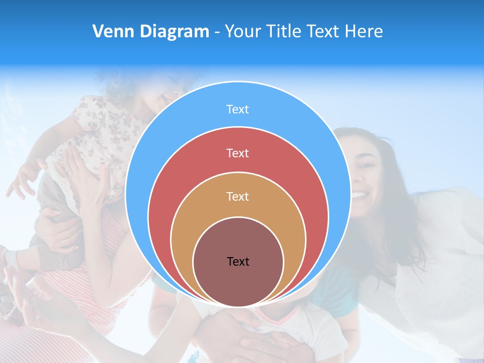 Casual Friends Girl PowerPoint Template